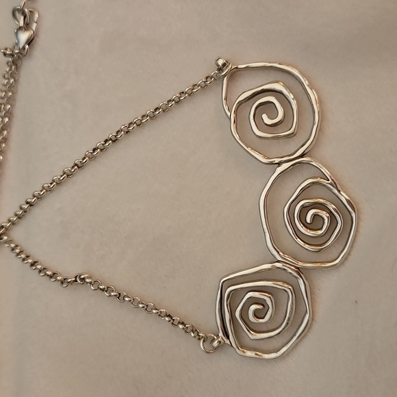 BRIGHTON Spring Sprang Atomic Spiral Rolo Chain Necklace - Picture 2 of 6